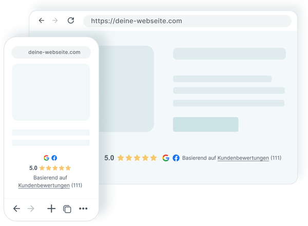 Mini-Bewertungsscore-Widget